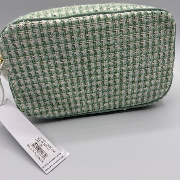 NWT Stoney Clover Lane Double Zip Pouch in Mint MSRP: $118 - Picture 4 of 7
